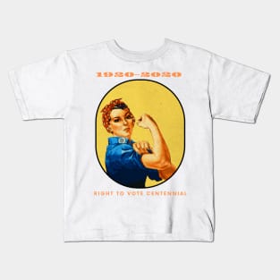 1920-2020 Right to Vote Centennial 100th Anniversary of 19th Amendment Kids T-Shirt